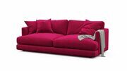 Прямой диван-кровать Игнатий красного цвета