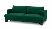 Прямой диван-кровать Маркелл изумрудного цвета