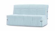 Прямой диван Коинт голубого цвета 120*200 см