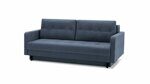 Прямой диван-кровать Барб Лайт синего цвета
