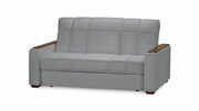 Прямой диван-кровать Готард Лайт серого цвета 120*200 см