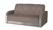 Прямой диван-кровать Амос коричневого цвета 120*200 см
