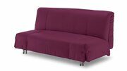 Прямой диван-кровать Гаскон фиолетового цвета 120*200 см