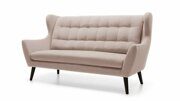 Прямой диван Нисон 2 темно-розового цвета