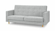 Прямой диван-кровать Басилио Лайт светло-серого цвета