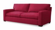 Прямой диван-кровать Наркисс красного цвета