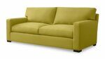 Прямой диван-кровать Наркисс горчичного цвета