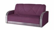 Прямой диван-кровать Амос фиолетового цвета 120*200 см