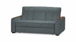 Прямой диван-кровать Галактион темно-серого цвета 120*200 см