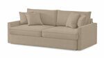 Прямой диван-кровать Сомон ЭКО кремового цвета