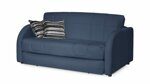 Прямой диван-кровать Гонзало синего цвета 120*200 см