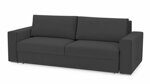 Прямой диван-кровать Тревор Лайт темно-серого цвета