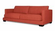 Прямой диван-кровать Памва красного цвета