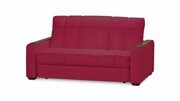 Прямой диван-кровать Галактион красного цвета 120*200 см
