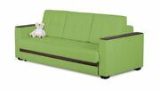 Прямой диван-кровать Альберт Лайт зеленого цвета