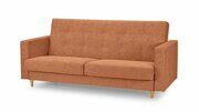 Прямой диван-кровать Басилио Лайт оранжевого цвета
