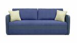 Прямой диван-кровать Герке Лайт синего цвета