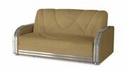 Прямой диван-кровать Амос охристого цвета 120*200 см