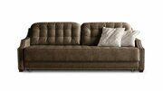 Прямой диван Буранбай темно-коричневого цвета