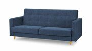 Прямой диван-кровать Басилио Лайт синего цвета
